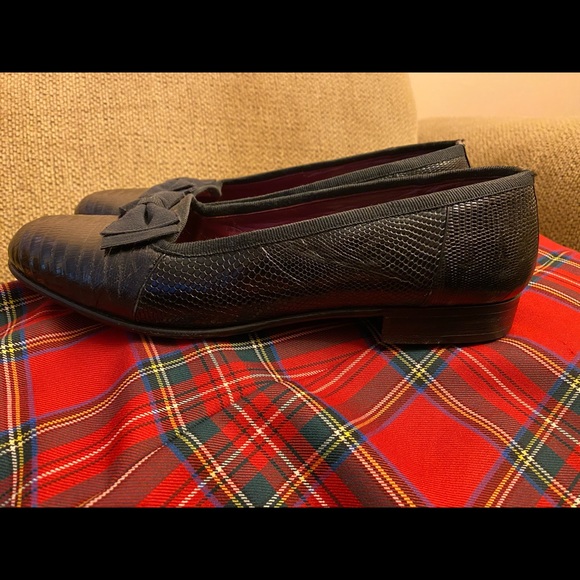 Cole•Haan Carnegie Classic Black Lizard Formal